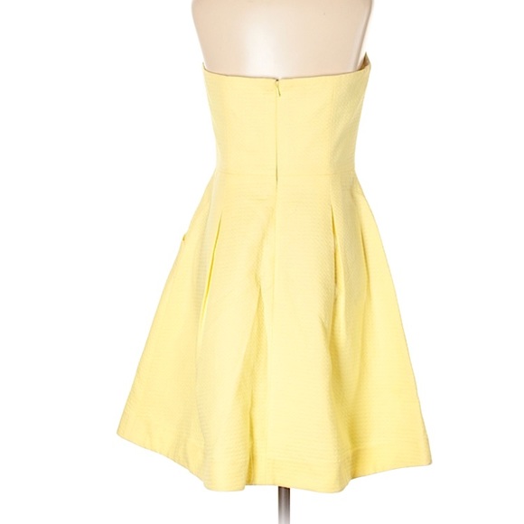 NWOT Lilly Pulitzer Yellow Strapless Dress Size 4 - Picture 2 of 8